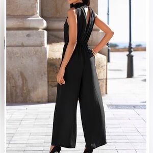 Lascana Satin High Neck Jumpsuit NWT